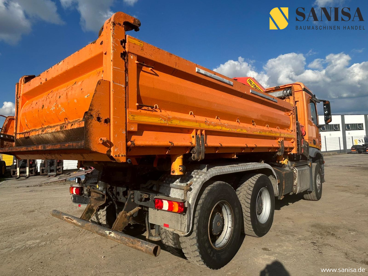 MERCEDES-BENZ Arocs 2648/3 S.-Kipper Meiler/Palfinger PK23002/2x Boardmatik - 栏板式/ 平板卡车, 起重车:图5 MERCEDES-BENZ Arocs 2648/3 S.-Kipper Meiler/Palfinger PK23002/2x Boardmatik - 栏板式/ 平板卡车, 起重车:图5