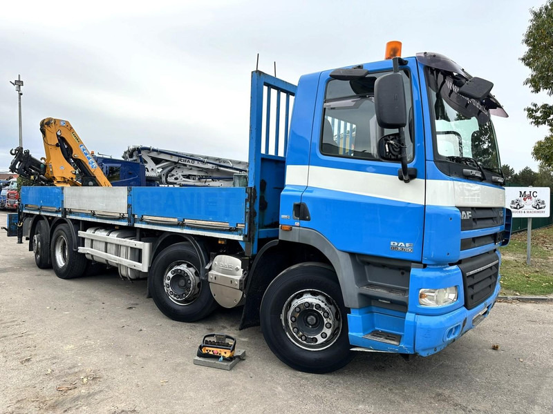 DAF CF 85.360 8x2 PRITSCHE 7m35 + KRAN EFFER 165-3S + RADIO - MANUAL GEARBOX ZF - EURO 5 - BE TRUCK - 栏板式/ 平板卡车, 起重车:图1 DAF CF 85.360 8x2 PRITSCHE 7m35 + KRAN EFFER 165-3S + RADIO - MANUAL GEARBOX ZF - EURO 5 - BE TRUCK - 栏板式/ 平板卡车, 起重车:图1