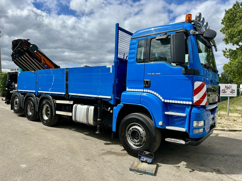 MAN TGS 35.400 8x4 TRIDEM + (32.5m) KRAN HMF 4720 K6 + JIB FJ1000 K4 - PRITSCHE 6m - LIFT/LENK ACHSE - RADIO - 5E F - BELGISCHE LKW - 栏板式/ 平板卡车, 起重车:图1 MAN TGS 35.400 8x4 TRIDEM + (32.5m) KRAN HMF 4720 K6 + JIB FJ1000 K4 - PRITSCHE 6m - LIFT/LENK ACHSE - RADIO - 5E F - BELGISCHE LKW - 栏板式/ 平板卡车, 起重车:图1