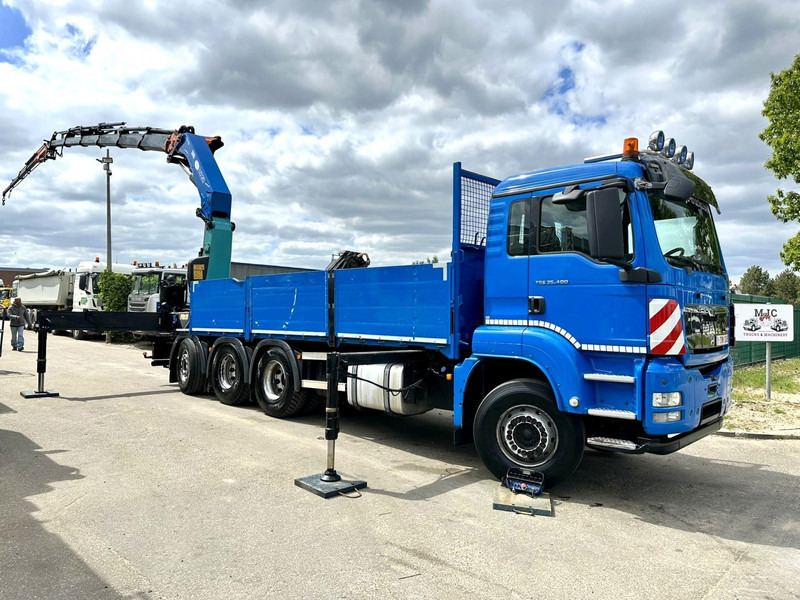 MAN TGS 35.400 8x4 TRIDEM + (32.5m) KRAN HMF 4720 K6 + JIB FJ1000 K4 - PRITSCHE 6m - LIFT/LENK ACHSE - RADIO - 5E F - BELGISCHE LKW - 栏板式/ 平板卡车, 起重车:图2 MAN TGS 35.400 8x4 TRIDEM + (32.5m) KRAN HMF 4720 K6 + JIB FJ1000 K4 - PRITSCHE 6m - LIFT/LENK ACHSE - RADIO - 5E F - BELGISCHE LKW - 栏板式/ 平板卡车, 起重车:图2
