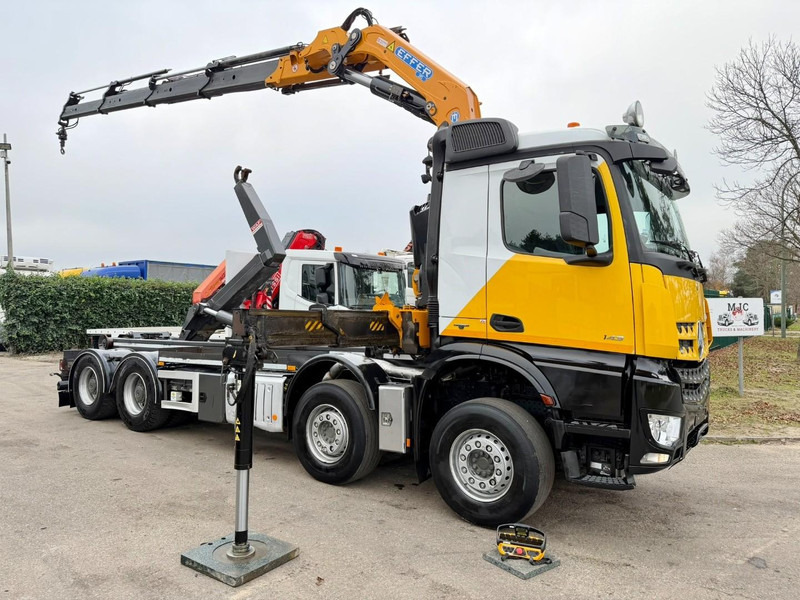 Mercedes-Benz AROCS 4143 8X4 WAF HOOKLIFT + CRANE EFFER 395 4S + ROTATOR + RADIO - 5/6 F - BE TRUCK - VERY NICE CONDITION - 吊钩升降车, 起重车:图1 Mercedes-Benz AROCS 4143 8X4 WAF HOOKLIFT + CRANE EFFER 395 4S + ROTATOR + RADIO - 5/6 F - BE TRUCK - VERY NICE CONDITION - 吊钩升降车, 起重车:图1