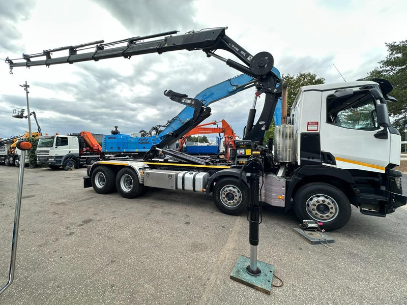 Renault C460 8x4 HOOKLIFT + (19m!) CRANE HIAB 288 E-6 HIDUO - RADIO - 5/6 F - STEEL SPRING / HUB REDUCTION - BE TRUCK - 吊钩升降车, 起重车:图4 Renault C460 8x4 HOOKLIFT + (19m!) CRANE HIAB 288 E-6 HIDUO - RADIO - 5/6 F - STEEL SPRING / HUB REDUCTION - BE TRUCK - 吊钩升降车, 起重车:图4