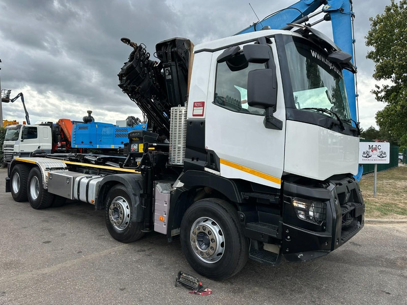 Renault C460 8x4 HOOKLIFT + (19m!) CRANE HIAB 288 E-6 HIDUO - RADIO - 5/6 F - STEEL SPRING / HUB REDUCTION - BE TRUCK - 吊钩升降车, 起重车:图2 Renault C460 8x4 HOOKLIFT + (19m!) CRANE HIAB 288 E-6 HIDUO - RADIO - 5/6 F - STEEL SPRING / HUB REDUCTION - BE TRUCK - 吊钩升降车, 起重车:图2