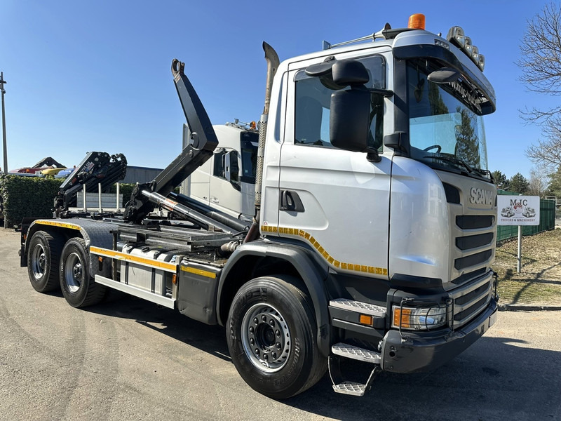 Scania G450 6x4 HOOKLIFT / HAAKSYSTEEM AJK 20T - 5760mm - 3m90 WB - HUB REDUCTION / STEEL SUSPENSION - EURO 6 - BE TRUCK - 吊钩升降车:图1 Scania G450 6x4 HOOKLIFT / HAAKSYSTEEM AJK 20T - 5760mm - 3m90 WB - HUB REDUCTION / STEEL SUSPENSION - EURO 6 - BE TRUCK - 吊钩升降车:图1