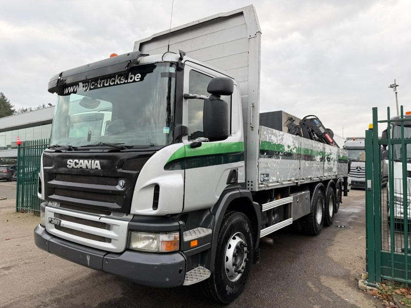 Scania P380 8x4 TRIDEM + CRANE HIAB 166 ES-5 HIPRO - ROTATOR + RADIO - 7m60 PLATFORM - MANUAL - LIFT + STEERING AXLE - 起重车:图4 Scania P380 8x4 TRIDEM + CRANE HIAB 166 ES-5 HIPRO - ROTATOR + RADIO - 7m60 PLATFORM - MANUAL - LIFT + STEERING AXLE - 起重车:图4