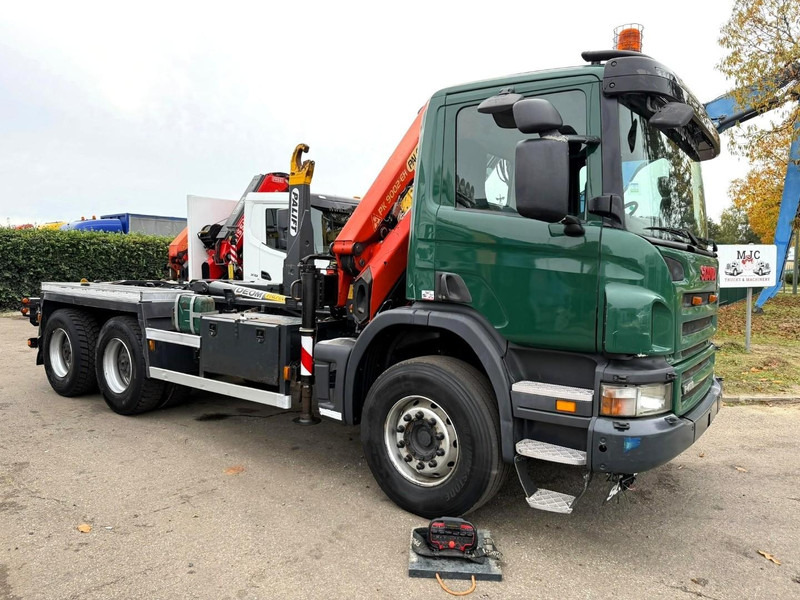 Scania P400 6x4 HOOKLIFT + CRANE PALFINGER PK9001 EH - RETARDER - 5/6F + ROTATOR + RADIO - WB 3m90 - EURO 5 - HUB REDUCTION / SPRING - BE TRUCK - 吊钩升降车, 起重车:图2 Scania P400 6x4 HOOKLIFT + CRANE PALFINGER PK9001 EH - RETARDER - 5/6F + ROTATOR + RADIO - WB 3m90 - EURO 5 - HUB REDUCTION / SPRING - BE TRUCK - 吊钩升降车, 起重车:图2