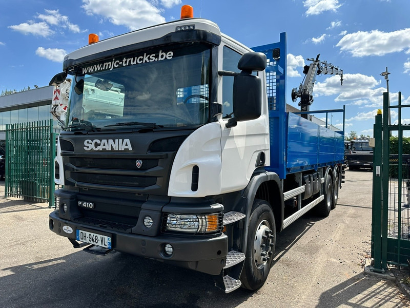 Scania P410 6x4 PRITSCHE + KRAN HIAB 166 ES-4 - RETARDER - ROTATOR - PLATFORM 6m80 - BIG AXLES HUB REDUCTION - STEEL SPRING - 栏板式/ 平板卡车, 起重车:图4 Scania P410 6x4 PRITSCHE + KRAN HIAB 166 ES-4 - RETARDER - ROTATOR - PLATFORM 6m80 - BIG AXLES HUB REDUCTION - STEEL SPRING - 栏板式/ 平板卡车, 起重车:图4