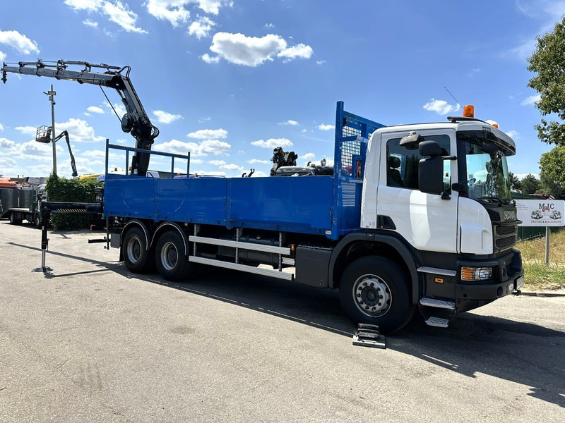 Scania P410 6x4 PRITSCHE + KRAN HIAB 166 ES-4 - RETARDER - ROTATOR - PLATFORM 6m80 - BIG AXLES HUB REDUCTION - STEEL SPRING - 栏板式/ 平板卡车, 起重车:图3 Scania P410 6x4 PRITSCHE + KRAN HIAB 166 ES-4 - RETARDER - ROTATOR - PLATFORM 6m80 - BIG AXLES HUB REDUCTION - STEEL SPRING - 栏板式/ 平板卡车, 起重车:图3