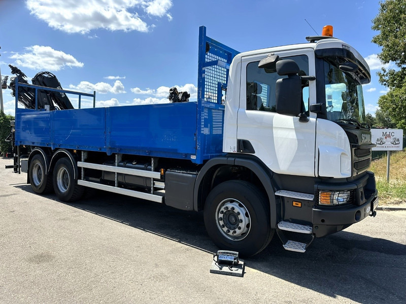 Scania P410 6x4 PRITSCHE + KRAN HIAB 166 ES-4 - RETARDER - ROTATOR - PLATFORM 6m80 - BIG AXLES HUB REDUCTION - STEEL SPRING - 栏板式/ 平板卡车, 起重车:图1 Scania P410 6x4 PRITSCHE + KRAN HIAB 166 ES-4 - RETARDER - ROTATOR - PLATFORM 6m80 - BIG AXLES HUB REDUCTION - STEEL SPRING - 栏板式/ 平板卡车, 起重车:图1
