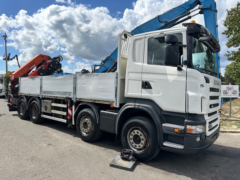 Scania R420 8x4 + CRANE PALFINGER PK44002 F (7x) + Rotator - 6m50 platform - Manual - - 栏板式/ 平板卡车, 起重车:图1 Scania R420 8x4 + CRANE PALFINGER PK44002 F (7x) + Rotator - 6m50 platform - Manual - - 栏板式/ 平板卡车, 起重车:图1