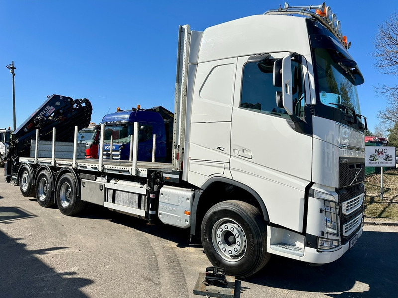 Volvo FH 420 8x4 TRIDEM + KRAAN HIAB 408 E-8 HIPRO + WINCH - 63.000km ONLY - CREWCAB 4 SEATER - PLATFORM 7m - TOP CONDITION - 栏板式/ 平板卡车, 起重车:图1 Volvo FH 420 8x4 TRIDEM + KRAAN HIAB 408 E-8 HIPRO + WINCH - 63.000km ONLY - CREWCAB 4 SEATER - PLATFORM 7m - TOP CONDITION - 栏板式/ 平板卡车, 起重车:图1