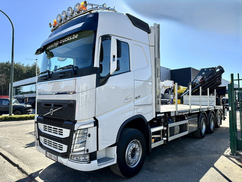 Volvo FH 420 8x4 TRIDEM + KRAAN HIAB 408 E-8 HIPRO + WINCH - 63.000km ONLY - CREWCAB 4 SEATER - PLATFORM 7m - TOP CONDITION - 栏板式/ 平板卡车, 起重车:图3 Volvo FH 420 8x4 TRIDEM + KRAAN HIAB 408 E-8 HIPRO + WINCH - 63.000km ONLY - CREWCAB 4 SEATER - PLATFORM 7m - TOP CONDITION - 栏板式/ 平板卡车, 起重车:图3