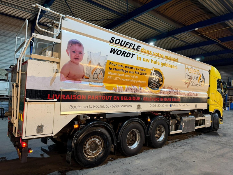 侧帘卡车 Volvo FH 460 8x4 TRIDEM CURTAINSIDE BOX 8m50 / BDF / SILO COMPRESSOR - *FULL AIR* - EURO 6 - LIFT + STEERING AXLE - BE TRUCK：图12