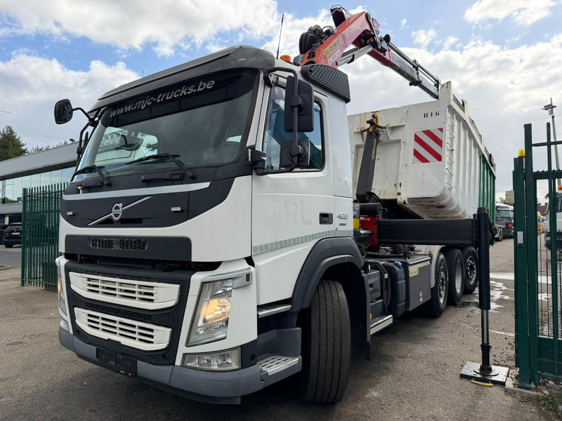Volvo FM 420 8x2 HOOKLIFT + CRANE PALFINGER PK19.001 SLD B - *294.000km* - EURO 6 - LIFT + STEERING AXLE - I SHIFT - BE TRUCK - 吊钩升降车, 起重车:图3 Volvo FM 420 8x2 HOOKLIFT + CRANE PALFINGER PK19.001 SLD B - *294.000km* - EURO 6 - LIFT + STEERING AXLE - I SHIFT - BE TRUCK - 吊钩升降车, 起重车:图3