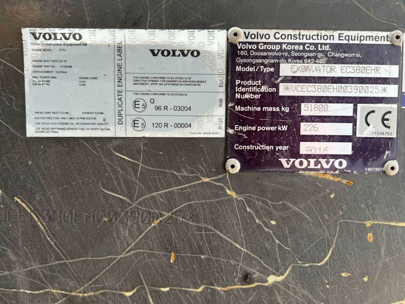 Volvo EC380E HR UHD - 履带式挖掘机:图4 Volvo EC380E HR UHD - 履带式挖掘机:图4
