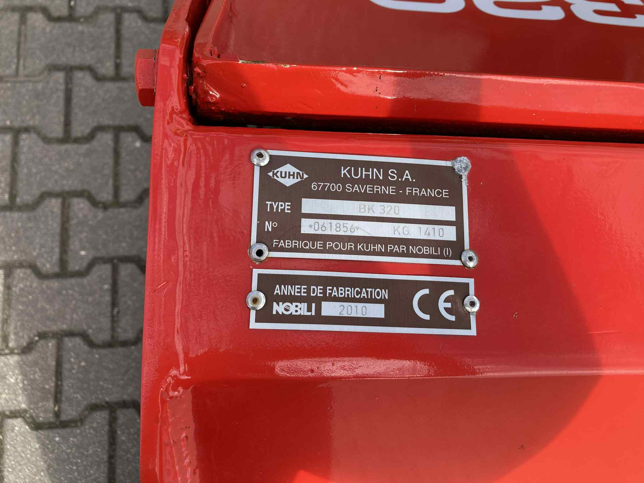 Kuhn BK320 - 割草机:图3 Kuhn BK320 - 割草机:图3