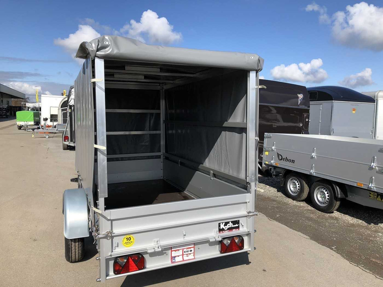 KOCH U4 mit Plane 1100 grau Kastenanhänger ungebremst - 汽车拖车:图4 KOCH U4 mit Plane 1100 grau Kastenanhänger ungebremst - 汽车拖车:图4