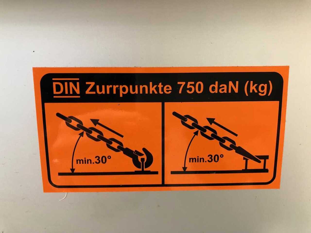 新的 封闭厢式拖车 VEZEKO TK B 27.35 Rampe Kofferanhänger：图26