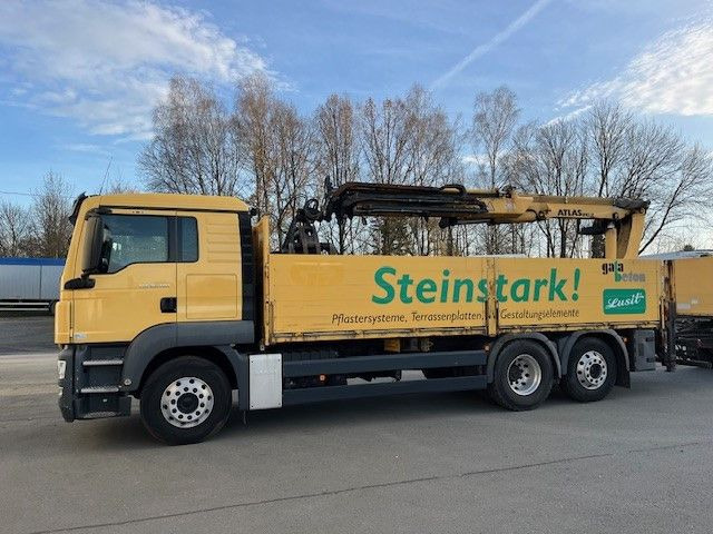 MAN TGS 26.400 Baustoff LKW mit Ladekran Atlas 210.2 MAN TGS 26.400 Baustoff LKW mit Ladekran Atlas 210.2 - 起重车, 栏板式/ 平板卡车:图3 MAN TGS 26.400 Baustoff LKW mit Ladekran Atlas 210.2 MAN TGS 26.400 Baustoff LKW mit Ladekran Atlas 210.2 - 起重车, 栏板式/ 平板卡车:图3