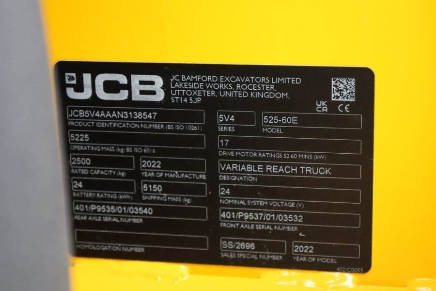 伸缩臂叉装车 JCB 525-60E Valid inspection, *Guarantee! Fully Electr：图6