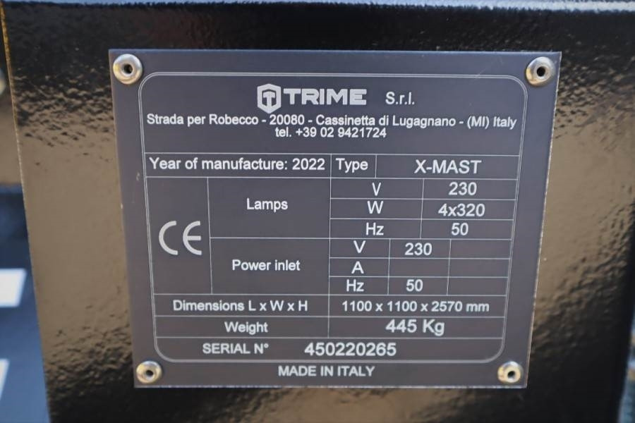 Trime X-Mast 4 × 320W Valid Inspection, *Guarantee - 照明塔:图4 Trime X-Mast 4 × 320W Valid Inspection, *Guarantee - 照明塔:图4