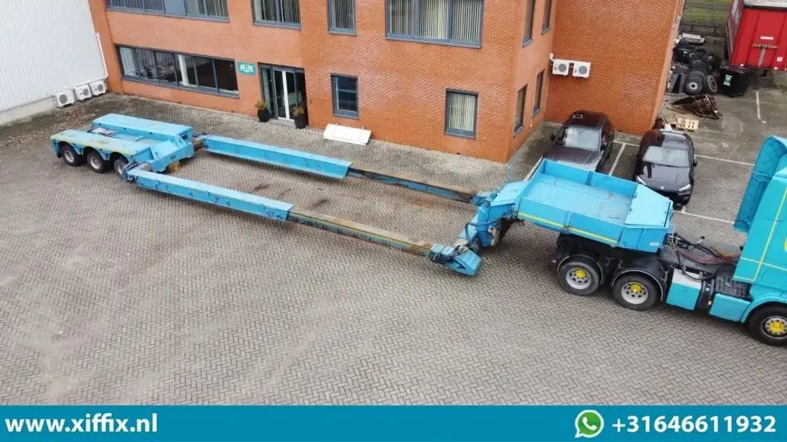 Faymonville 3-ass. Uitschuifbare dieplader met afneembare zwanenhals / Hydr. Vre - 低装载半拖车:图1 Faymonville 3-ass. Uitschuifbare dieplader met afneembare zwanenhals / Hydr. Vre - 低装载半拖车:图1