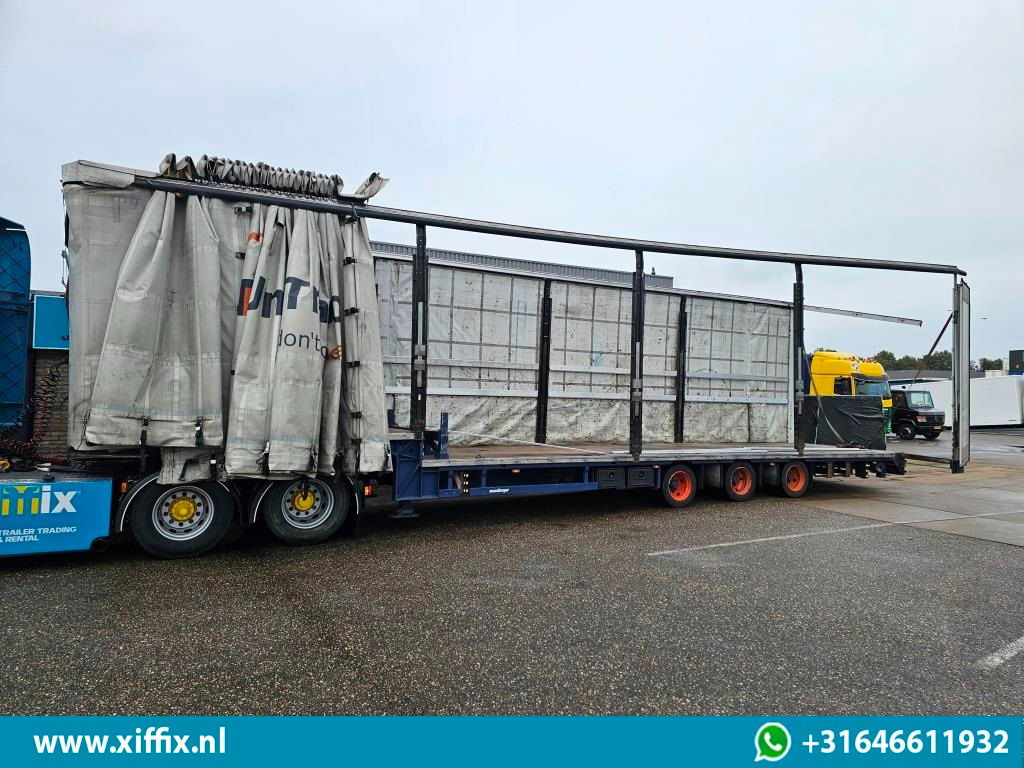 低装载半拖车 Meusburger 3-ass. Mega Semi dieplader met huifopbouw：图8