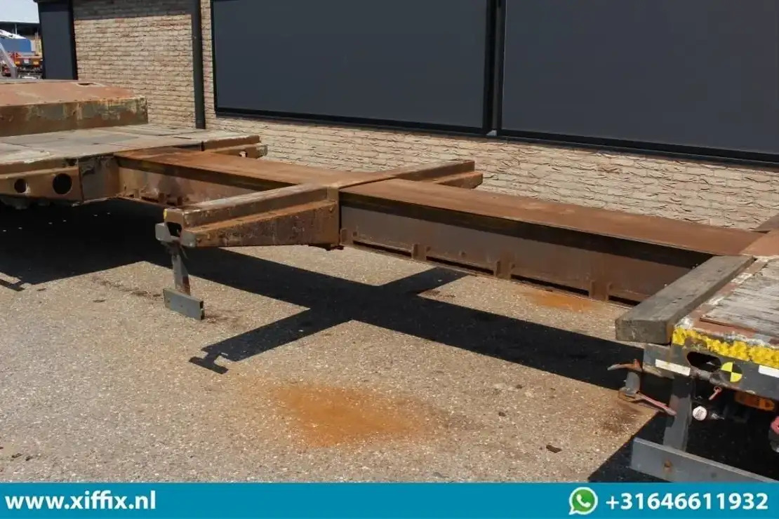 Meusburger 3-ass. Uitschuifbare semi dieplader met Alu. kleppen / Naloop gestuur - 低装载半拖车:图5 Meusburger 3-ass. Uitschuifbare semi dieplader met Alu. kleppen / Naloop gestuur - 低装载半拖车:图5