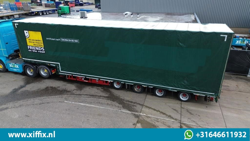 Meusburger 4-ass. Uitschuifbare semi dieplader met huifopbouw / 2x Naloop gestuu - 低装载半拖车:图4 Meusburger 4-ass. Uitschuifbare semi dieplader met huifopbouw / 2x Naloop gestuu - 低装载半拖车:图4