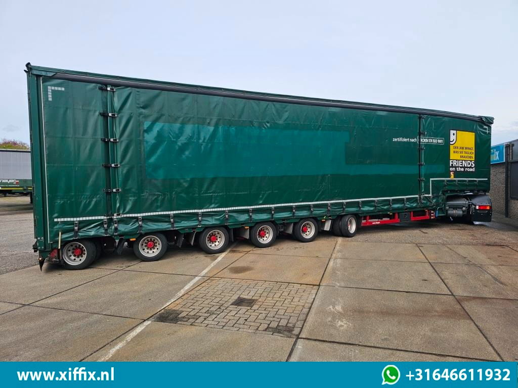 Meusburger 6-ass. Semi dieplader met elektrische huifopbouw / 3x naloop gestuurd - 低装载半拖车:图5 Meusburger 6-ass. Semi dieplader met elektrische huifopbouw / 3x naloop gestuurd - 低装载半拖车:图5