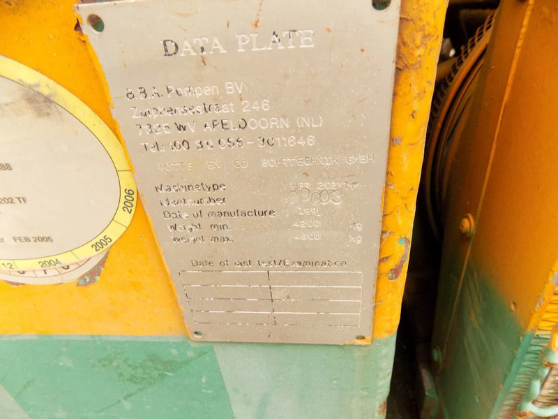 钻机 Hutte Bohrtechnik GmbH HBR 202 TF BBA Rebuild Huette Bohrtechnik GmbH HBR 202 TF:图18 钻机 Hutte Bohrtechnik GmbH HBR 202 TF BBA Rebuild Huette Bohrtechnik GmbH HBR 202 TF:图18