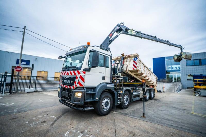 MAN TGS 32.420 BL + HIAB X-HIDUO 188/3x - 吊钩升降车, 起重车:图1 MAN TGS 32.420 BL + HIAB X-HIDUO 188/3x - 吊钩升降车, 起重车:图1