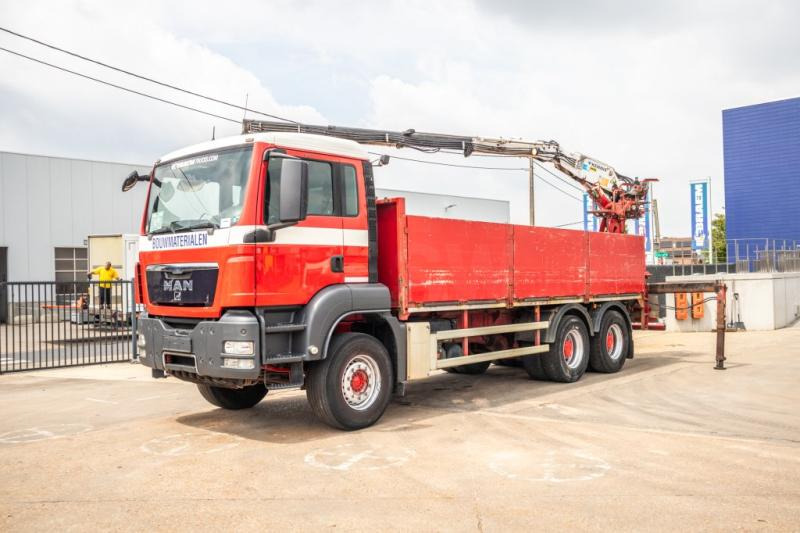 MAN TGS 33.360 BB + KENNIS 16 T/M -3XHYDR. - 栏板式/ 平板卡车, 起重车:图1 MAN TGS 33.360 BB + KENNIS 16 T/M -3XHYDR. - 栏板式/ 平板卡车, 起重车:图1