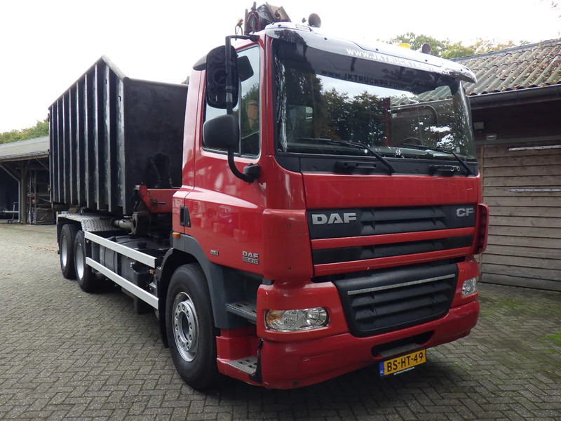 DAF CF 85 410 Euro 5 / Manual / Blad-Lucht / Boogie - Liftas / HTS Kabel / 9 T vooras / Palfinger G 100 L Crane - 光缆系统卡车:图2 DAF CF 85 410 Euro 5 / Manual / Blad-Lucht / Boogie - Liftas / HTS Kabel / 9 T vooras / Palfinger G 100 L Crane - 光缆系统卡车:图2