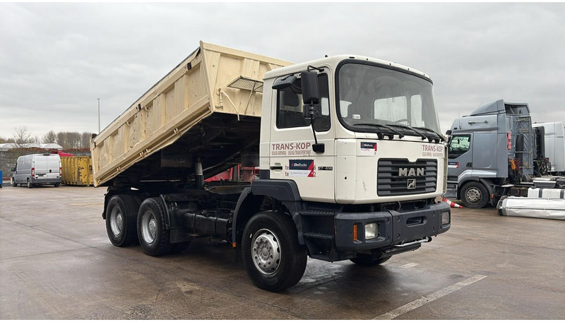 MAN 27.414 (6 CYLINDER / EURO 2 / TOP CONDITION / BONNE ETATT / GRAND PONT / LAMES / STEEL SUSP.) - 翻斗车:图5 MAN 27.414 (6 CYLINDER / EURO 2 / TOP CONDITION / BONNE ETATT / GRAND PONT / LAMES / STEEL SUSP.) - 翻斗车:图5