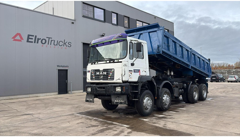 MAN 35.414 (6 CYLINDER / 8X6 / BIG AXLES / STEEL SUSP. / LAMES / GRAND PONT) - 翻斗车:图1 MAN 35.414 (6 CYLINDER / 8X6 / BIG AXLES / STEEL SUSP. / LAMES / GRAND PONT) - 翻斗车:图1