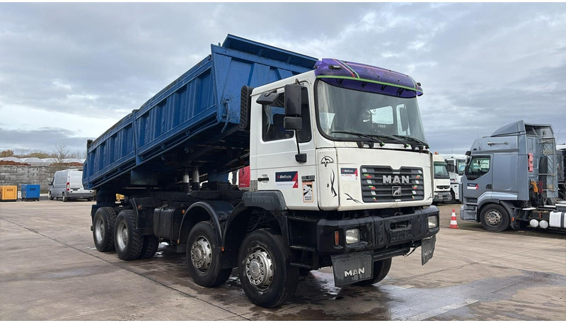 MAN 35.414 (6 CYLINDER / 8X6 / BIG AXLES / STEEL SUSP. / LAMES / GRAND PONT) - 翻斗车:图2 MAN 35.414 (6 CYLINDER / 8X6 / BIG AXLES / STEEL SUSP. / LAMES / GRAND PONT) - 翻斗车:图2