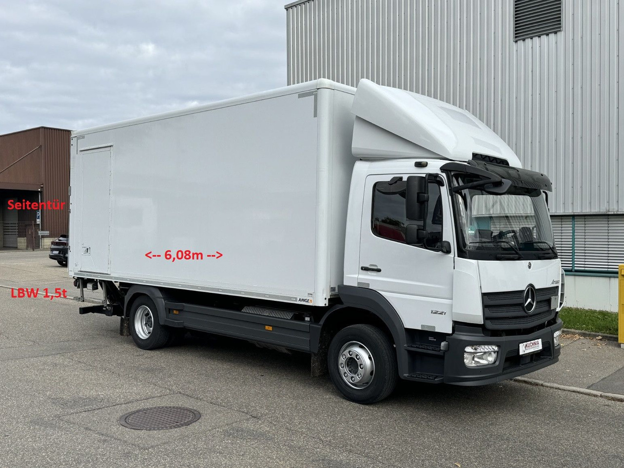 Mercedes-Benz Atego 1221 L Koffer 6,1m LBW AHK Klima TOP - 厢式卡车:图1 Mercedes-Benz Atego 1221 L Koffer 6,1m LBW AHK Klima TOP - 厢式卡车:图1
