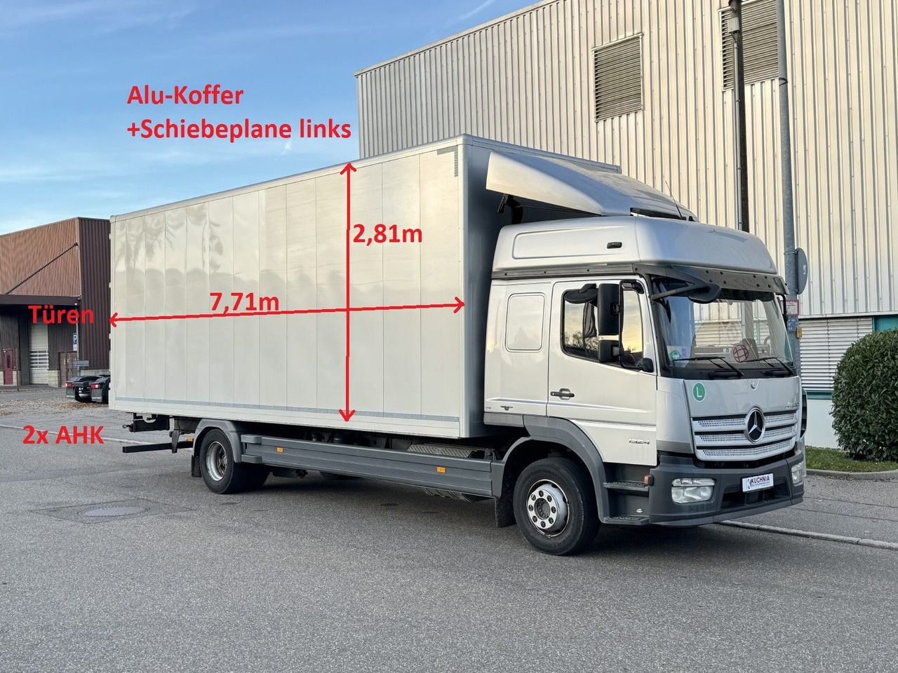 Mercedes-Benz Atego 1524 Alu-Koffer Schiebeplane Gr.Haus ATM - 厢式卡车:图1 Mercedes-Benz Atego 1524 Alu-Koffer Schiebeplane Gr.Haus ATM - 厢式卡车:图1