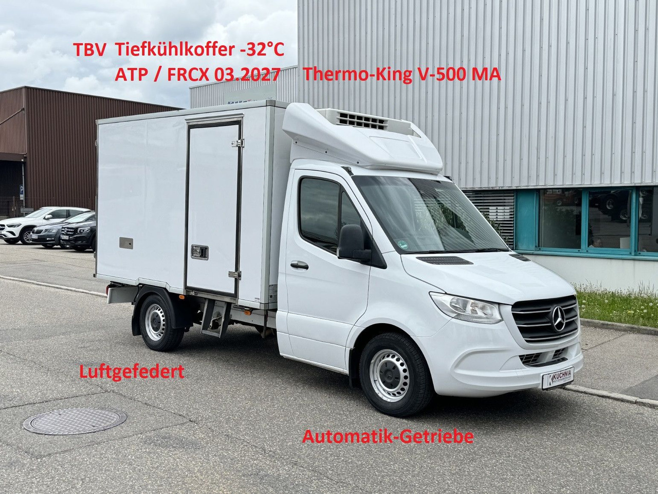 Mercedes-Benz Sprinter 316 Tiefkühl 3,3m TK V-500 MAX Luftgef. - 冷藏货车:图1 Mercedes-Benz Sprinter 316 Tiefkühl 3,3m TK V-500 MAX Luftgef. - 冷藏货车:图1