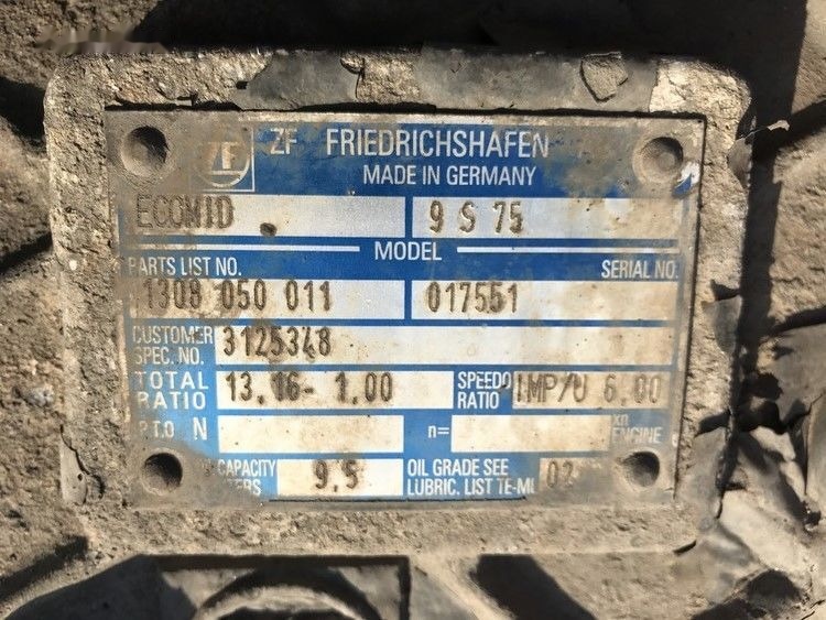 Volvo ECOMID ZF 9S 75 Volvo FL6 - 变速箱 适用于 卡车:图3 Volvo ECOMID ZF 9S 75 Volvo FL6 - 变速箱 适用于 卡车:图3
