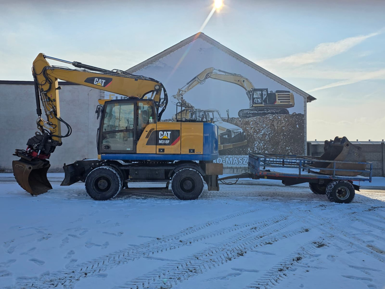 Caterpillar M318F, 2018 ROK, PODPORY + PŁUG, ROTOTILT - 轮式挖掘机:图1 Caterpillar M318F, 2018 ROK, PODPORY + PŁUG, ROTOTILT - 轮式挖掘机:图1