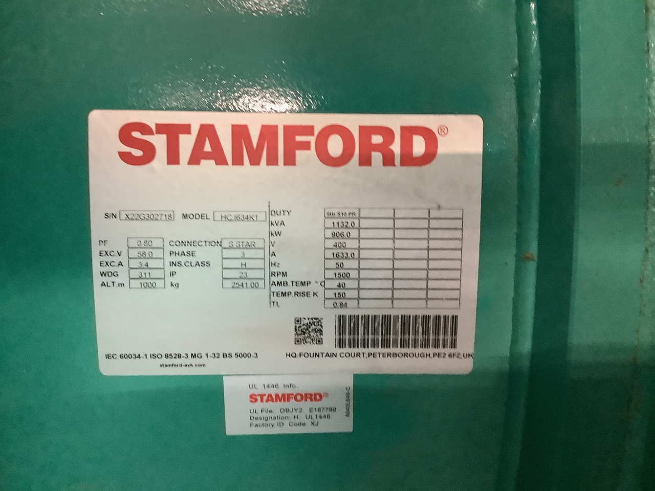 新的 发电机组 Cummins C1100D5B. 1100KVA Generator. Brand new.:图7 新的 发电机组 Cummins C1100D5B. 1100KVA Generator. Brand new.:图7