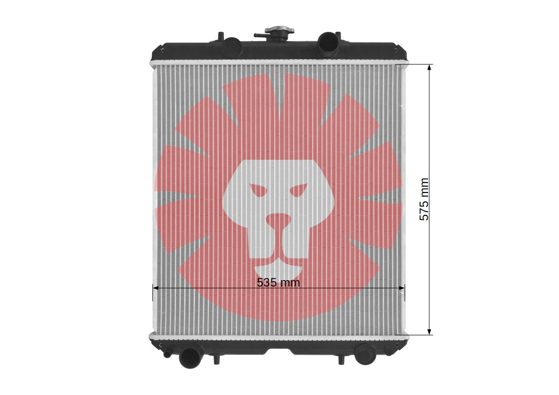 KUBOTA B1750 B2150 M100 M110 M120 M125 - 散热器 适用于 拖拉机:图3 KUBOTA B1750 B2150 M100 M110 M120 M125 - 散热器 适用于 拖拉机:图3