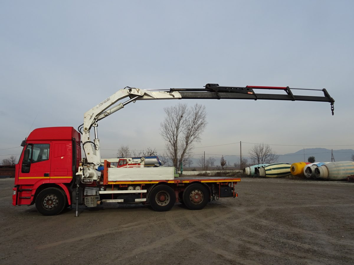 栏板式/ 平板卡车, 起重车 IVECO EUROSTAR 240E42 BONFIGLIOLI P30500XL：图7