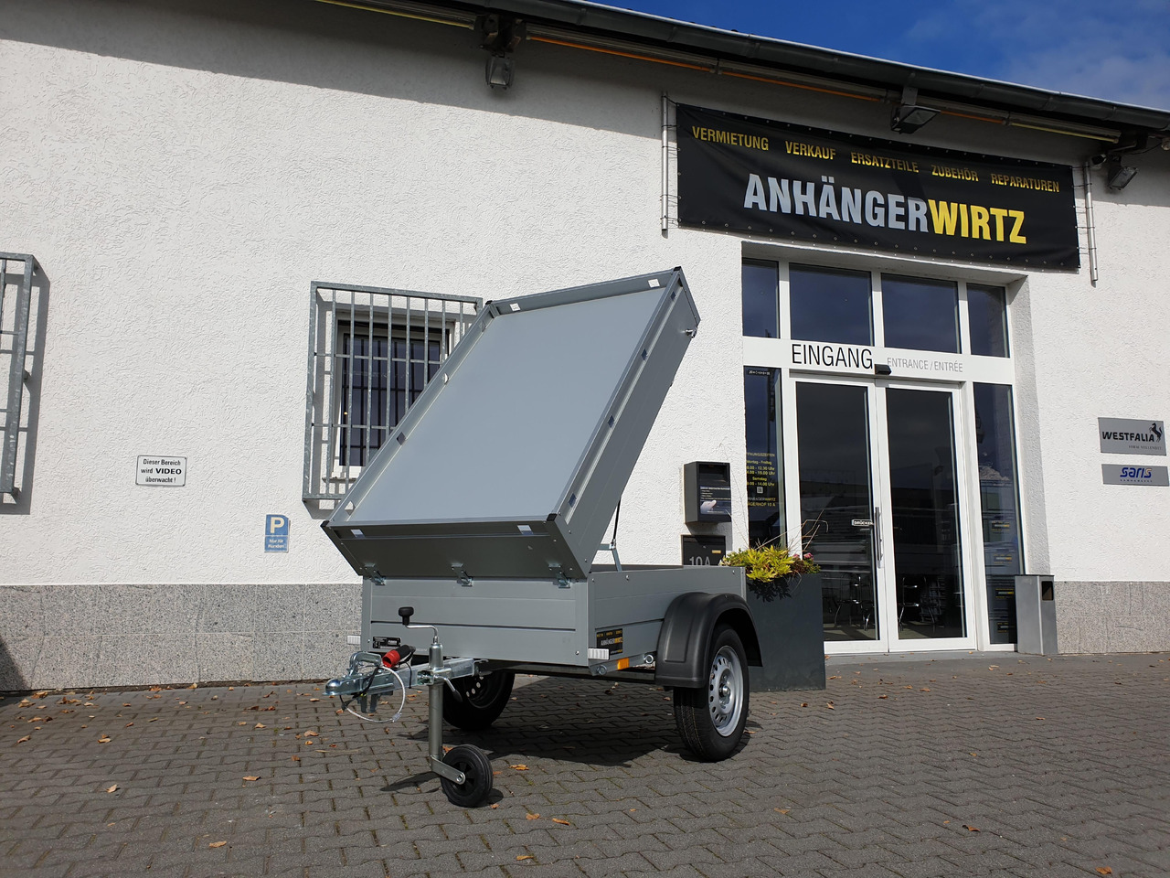 ALUBOXX Deckelanhänger GT 500 HT 151x101x48cm (XXS) 500kg Winter Aktion direkt - 汽车拖车:图3 ALUBOXX Deckelanhänger GT 500 HT 151x101x48cm (XXS) 500kg Winter Aktion direkt - 汽车拖车:图3