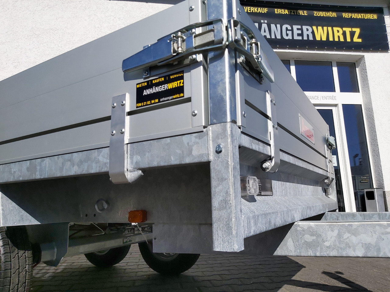 栏板式/ 平板拖车 Anssems Hochlader PSX - S 2000 305x153x30cm (M) 2000kg：图7