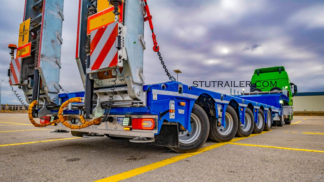 新的 低装载半拖车 STU 5 Axle Hydraulic Steering Extendable Low Laoder:图8 新的 低装载半拖车 STU 5 Axle Hydraulic Steering Extendable Low Laoder:图8