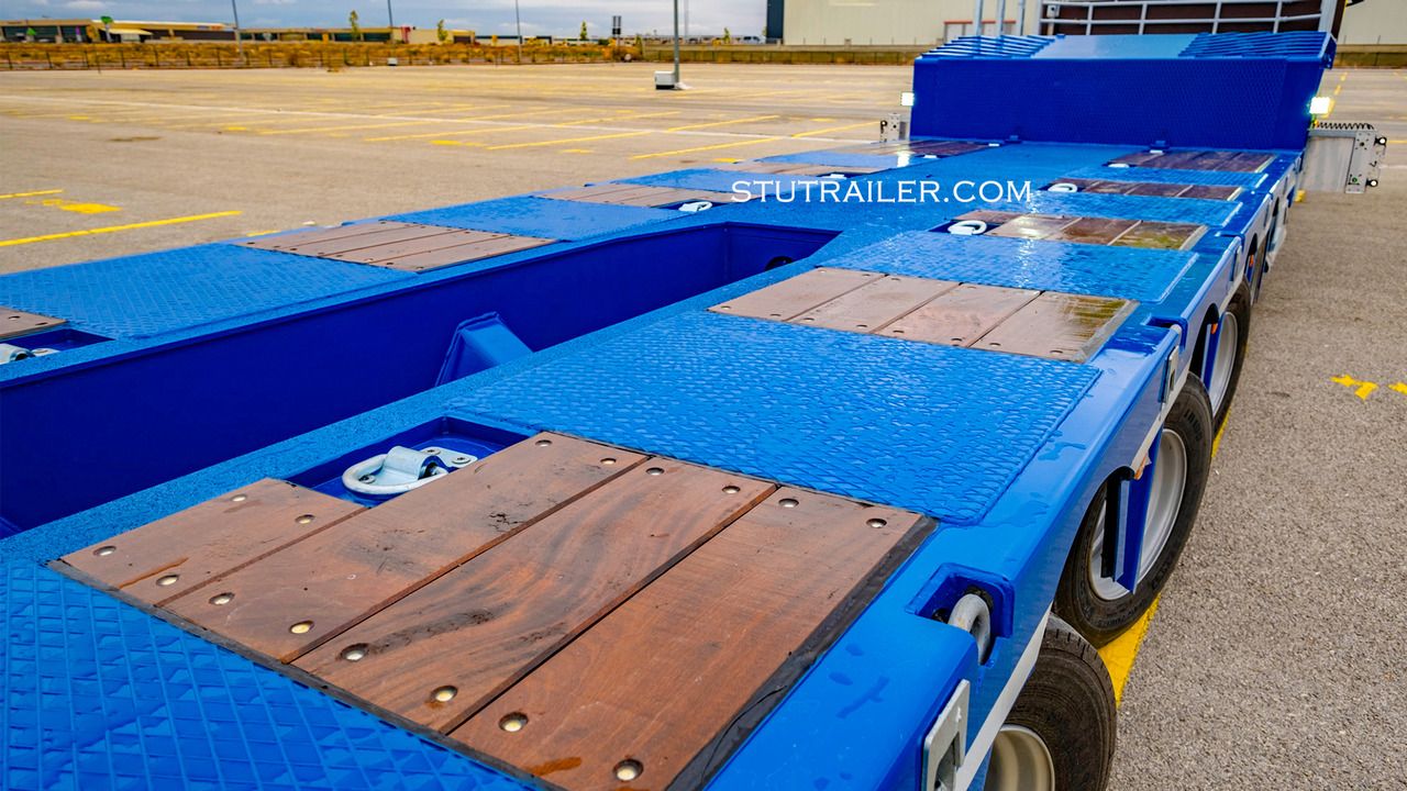 新的 低装载半拖车 STU 5 Axle Hydraulic Steering Extendable Low Laoder:图10 新的 低装载半拖车 STU 5 Axle Hydraulic Steering Extendable Low Laoder:图10