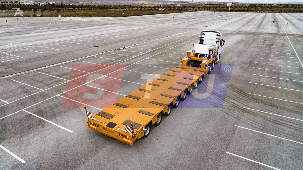 STU 8 AXLE LOWBED- HYDRAULIC STEERING AXLES / 8 ESSİEUX SURBAISSES-E - 低装载半拖车:图2 STU 8 AXLE LOWBED- HYDRAULIC STEERING AXLES / 8 ESSİEUX SURBAISSES-E - 低装载半拖车:图2